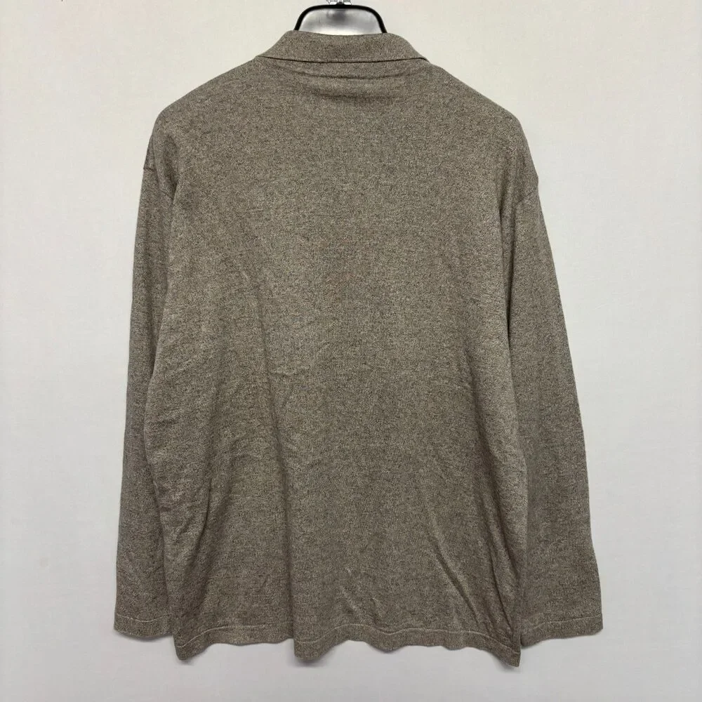Ermenegildo Zegna Men Collared Polo Knit Sweater Size Large 52 Cotton D129 -13